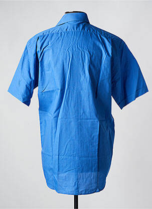 Chemise manches courtes coupe droite bleu ARMORIAL homme