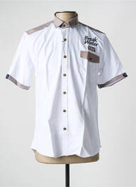 Chemise manches courtes coupe droite blanc CAP 10 TEN homme