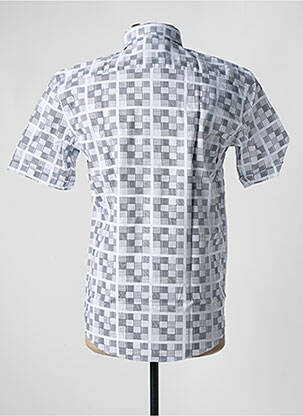 Chemise manches courtes imprimé fantaisie blanc CAP 10 TEN homme