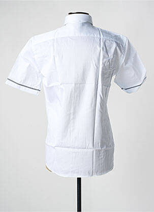 Chemise manches courtes coupe droite blanc CAP 10 TEN homme