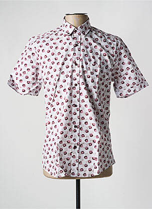 Chemise manches courtes imprimé fantaisie violet CAP 10 TEN homme