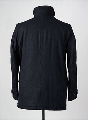 Manteau long manches longues sans capuche noir COFOX homme