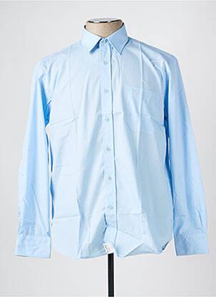 Chemise manches longues coupe droite bleu ARMORIAL homme