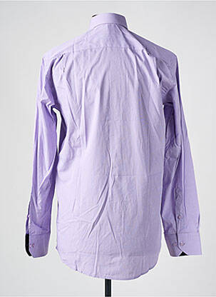 Chemise manches longues coupe droite violet LOUIS VICTOR homme