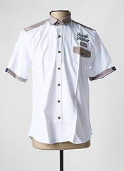 Chemise manches courtes blanc CAP 10 TEN pour homme seconde vue
