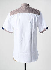 Chemise manches courtes blanc CAP 10 TEN pour homme seconde vue