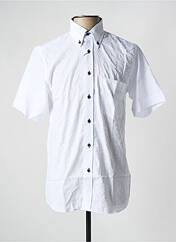 Chemise manches courtes blanc CAP 10 TEN pour homme seconde vue