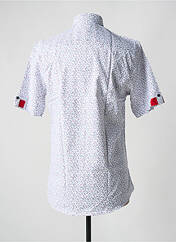 Chemise manches courtes blanc CAP 10 TEN pour homme seconde vue