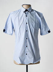 Chemise manches courtes bleu CAP 10 TEN pour homme seconde vue