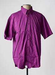 Chemise manches courtes violet ARMORIAL pour homme seconde vue