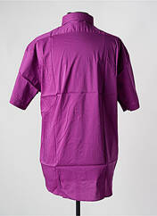 Chemise manches courtes violet ARMORIAL pour homme seconde vue