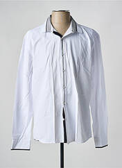 Chemise manches longues blanc CAP 10 TEN pour homme seconde vue