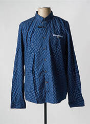 Chemise manches longues bleu DELAHAYE pour homme seconde vue