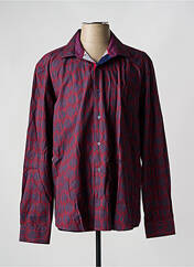 Chemise manches longues rouge CAP 10 TEN pour homme seconde vue