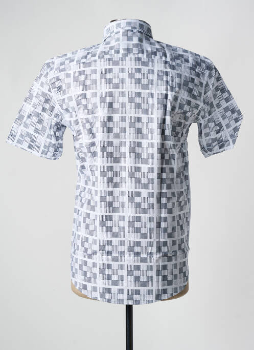 Chemise manches courtes imprimé fantaisie blanc CAP 10 TEN homme