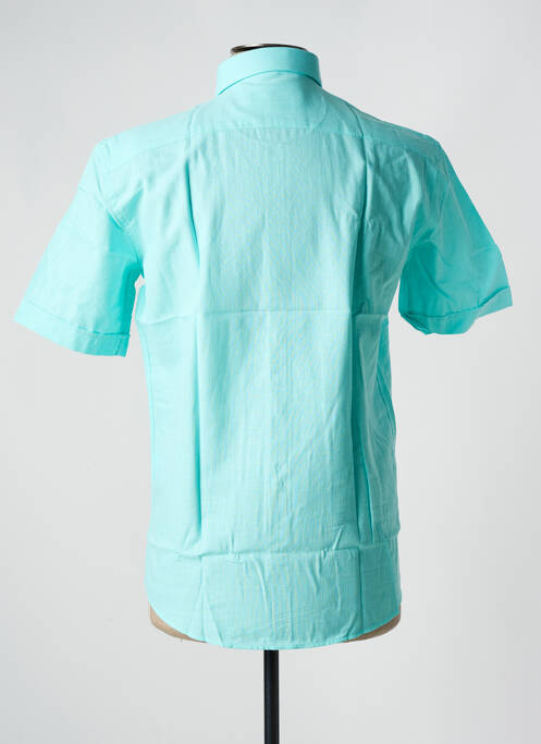 Chemise manches courtes coupe droite bleu CAP 10 TEN homme