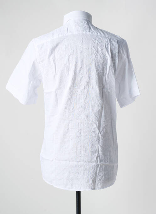 Chemise manches courtes coupe droite blanc CAP 10 TEN homme