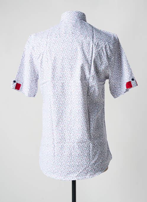 Chemise manches courtes imprimé fantaisie blanc CAP 10 TEN homme