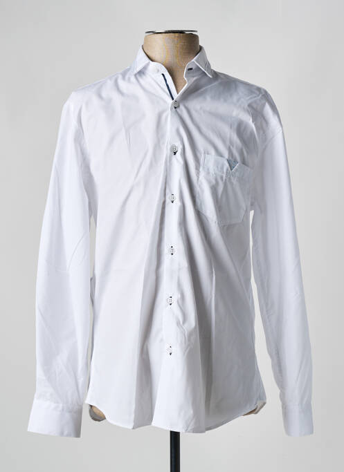 Chemise manches longues blanc CAP 10 TEN pour homme