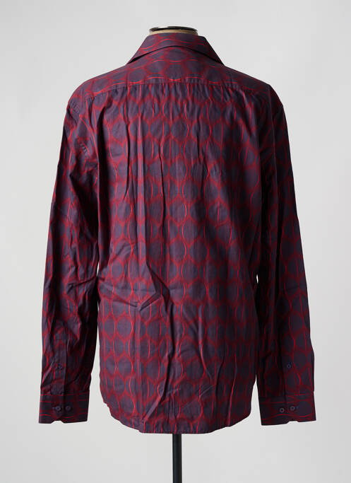 Chemise manches longues rouge CAP 10 TEN homme