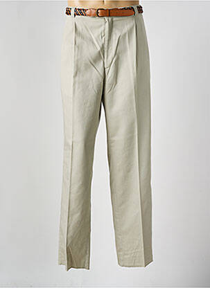 Pantalon droit taille à pinces taille normale beige WEILL homme