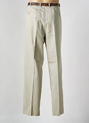 Pantalon droit taille à pinces taille normale beige WEILL homme
