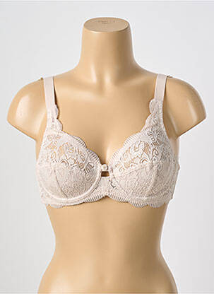Soutien-gorge effet matière satinée beige SUSA femme