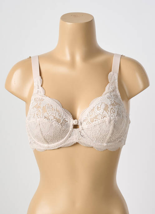 Soutien-gorge effet matière satinée beige SUSA femme