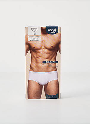 Slip stretch blanc SLOGGI homme