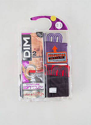 Boxer stretch violet DIM homme