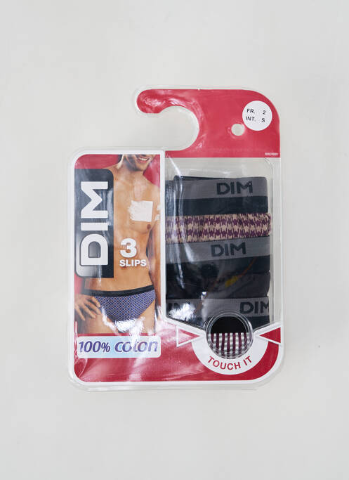 Slip noir DIM pour homme