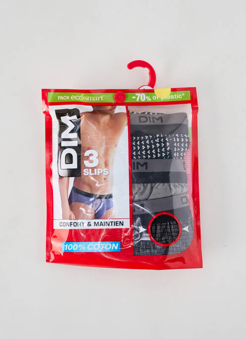 Slip noir DIM pour homme