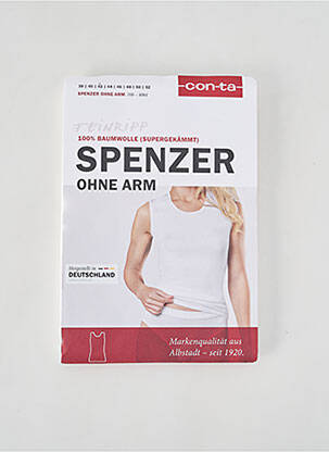 Top/caraco tissage jersey blanc CON-TA femme