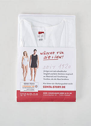 Top/caraco tissage jersey blanc CON-TA femme