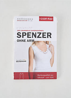 Top/caraco tissage jersey blanc CON-TA femme