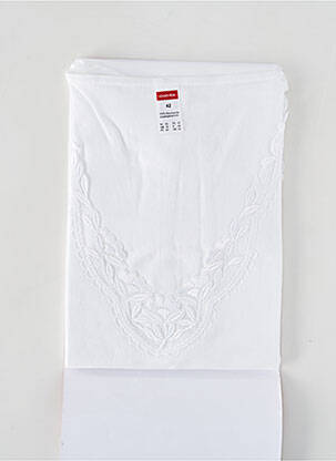 Top/caraco tissage jersey blanc CON-TA femme