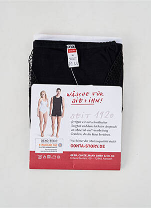 Top/caraco tissage jersey noir CON-TA femme