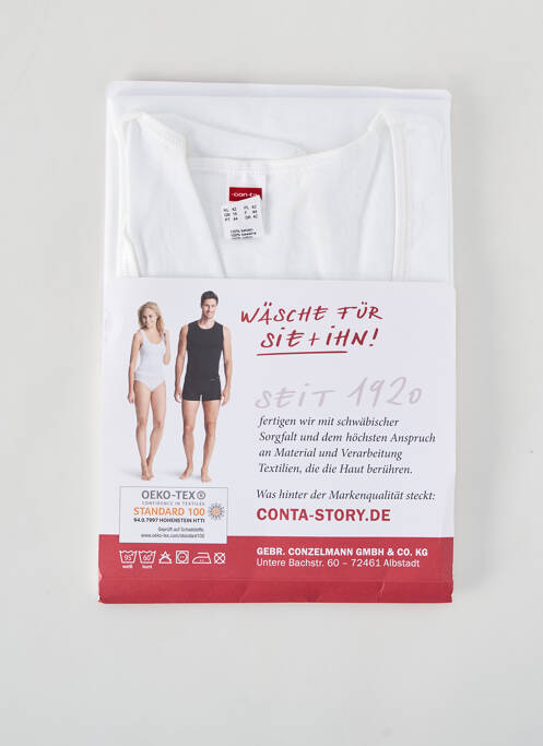 Top/Caraco blanc CON-TA pour femme