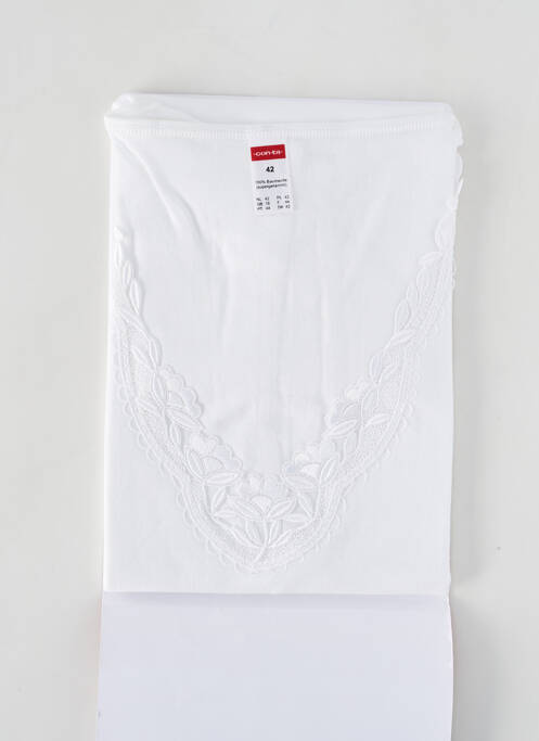 Top/Caraco blanc CON-TA pour femme