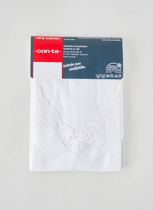 Top/Caraco blanc CON-TA pour femme