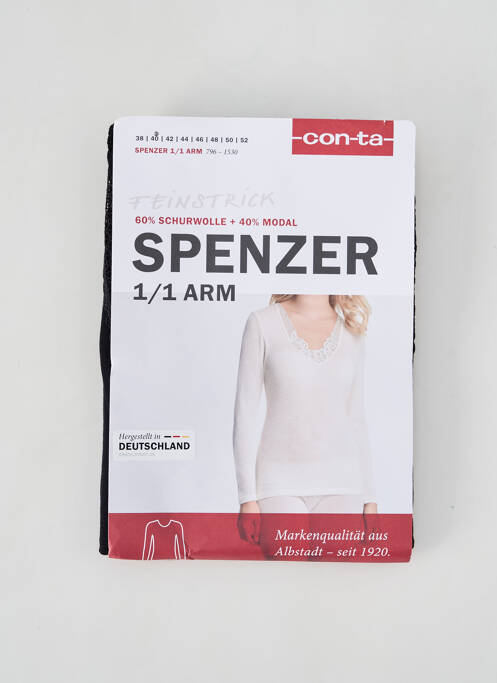 Top/Caraco noir CON-TA pour femme