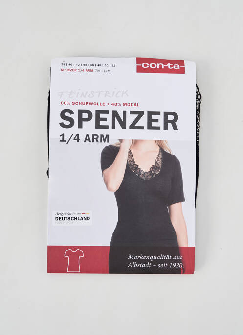 Top/Caraco noir CON-TA pour femme