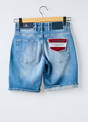 Short fermeture zippée sous rabat boutonné taille normale bleu SERGE BLANCO homme