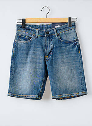 Bermuda tissage denim taille normale bleu SERGE BLANCO homme