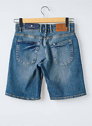 Bermuda tissage denim taille normale bleu SERGE BLANCO homme