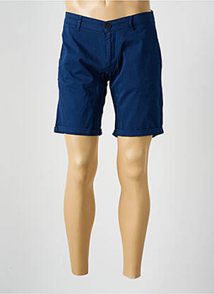 Bermuda stretch taille normale bleu SERGE BLANCO homme