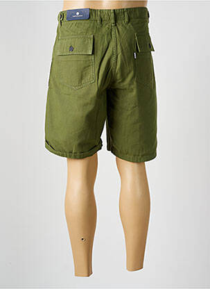 Bermuda tissage popeline taille normale vert SERGE BLANCO homme