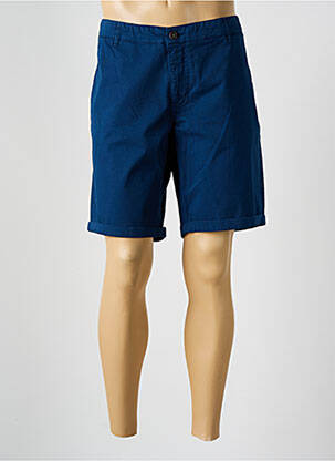Bermuda stretch taille normale bleu SERGE BLANCO homme