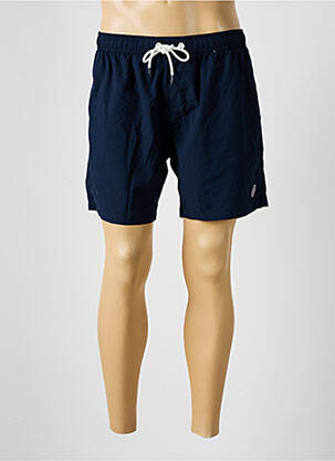 Short de bain tissage popeline bleu SERGE BLANCO homme