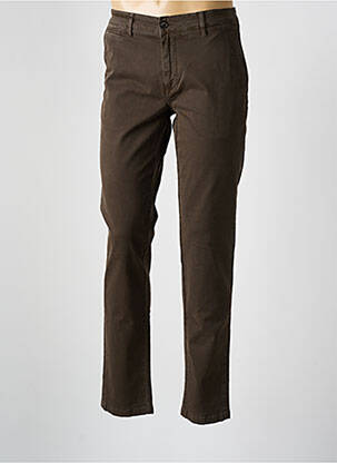 Pantalon droit taille normale taille normale marron SERGE BLANCO homme